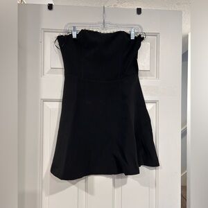 Altar’d State - Londyn Strapless Mini Dress Black w/ Pearl Lined Fit/Flared Sz M